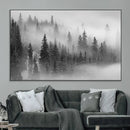 Foggy Misty Forest Canvas Wall Art – Black and White by MyGreatCanvas | Canvas Wall Art Prints | Photo Prints & Wall Decor