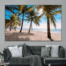 Palm Beach Tropical Island Wall Art Canvas Print by MyGreatCanvas | Canvas Wall Art Prints | Photo Prints & Wall Decor
