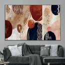 Boho Wall Art Canvas Print Set Mid-Century Prints Bohemian
