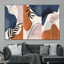 Boho Wall Art Canvas Print Set Mid-Century Prints Bohemian