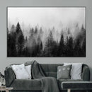 Fogy Forest Canvas Wall Art Print - Mountain Wall Art with
