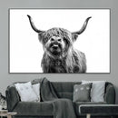 Fanny Scottish Highland Cow Cattle Art Print Farmhouse Wall by MyGreatCanvas | Canvas Wall Art Prints | Photo Prints & Wall Decor