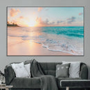 Beach Sunrise Wall Art, Coastal Seascape Canvas Print, Ocean by MyGreatCanvas | Canvas Wall Art Prints | Photo Prints & Wall Decor