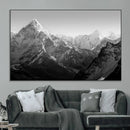 Everest Himalaya Mountain Peaks Black & White Triptych