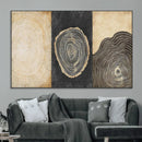 Tree Rings Canvas Wall Art Print – Minimalist Natural