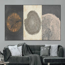 Boho Tree Ring Wall Art, Modern Minimalist Wood Grain by MyGreatCanvas | Canvas Wall Art Prints | Photo Prints & Wall Decor