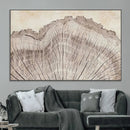 Tree Ring Wall Art Triptych, Rustic Wood Ring Canvas Print,