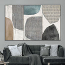 Canvas Print Wall Art Abstract Art Boho, Framed Boho Decor