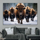 Buffalo Wall Art Canvas Print, American Bison Herd Wall Art by MyGreatCanvas | Canvas Wall Art Prints | Photo Prints & Wall Decor