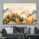 Abstract Watercolor Mountains and Trees Autumn Art, by MyGreatCanvas | Canvas Wall Art Prints | Photo Prints & Wall Decor