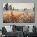 Golden Fields Canvas Wall Art Print – Serene Landscape of