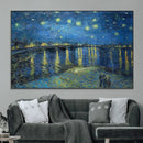 Vincent van Gogh Starry Night over the Rhone Abstract Wall