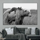 Bear and Cub Wall Art Canvas | 399 Bear Cub