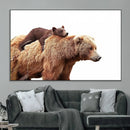 Mother and Baby Bear Canvas Wall Art - Adorable Wildlife by MyGreatCanvas | Canvas Wall Art Prints | Photo Prints & Wall Decor
