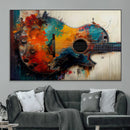 Abstract Guitar Wall Art Canvas | Vibrant Music-Inspired Art by MyGreatCanvas | Canvas Wall Art Prints | Photo Prints & Wall Decor