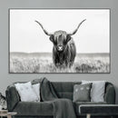 Highland Cow Canvas Wall Art – Majestic Beauty in Black and by MyGreatCanvas | Canvas Wall Art Prints | Photo Prints & Wall Decor