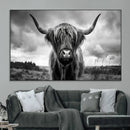 Scottish Cow Wall Art Canvas Print | Longhorn Wall Art | by MyGreatCanvas | Canvas Wall Art Prints | Photo Prints & Wall Decor