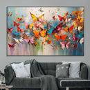 Abstract Butterfly Wall Art Canvas Print