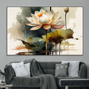 Lotus Flower Watercolor Canvas Print – A Symbol of Serenity by MyGreatCanvas | Canvas Wall Art Prints | Photo Prints & Wall Decor