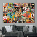 Abstract Art Collage Wall Art Canvas Print – Framed, Ready