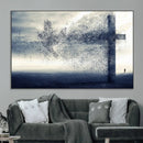 Jesus and the Fading Cross Wall Art Print – Symbol of Faith, by MyGreatCanvas | Canvas Wall Art Prints | Photo Prints & Wall Decor