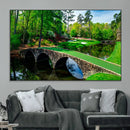 Augusta National Golf Club Wall Art - Panoramic Bridge & by MyGreatCanvas | Canvas Wall Art Prints | Photo Prints & Wall Decor
