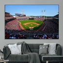 Cincinnati Reds Baseball Canvas Print - American Ball