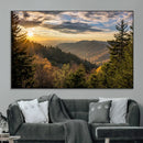 Sunrise Over the Smoky Mountains Canvas Wall Art – by MyGreatCanvas | Canvas Wall Art Prints | Photo Prints & Wall Decor