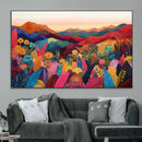 YAYOI KUSAMA Abstract Print - Landscape Canvas Wall Art