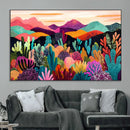 Abstract Kusama Print - Landscape Canvas Wall Art Print -