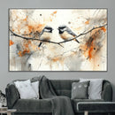 Abstract Watercolor Chickadee Bird Canvas Wall Art Print - by MyGreatCanvas | Canvas Wall Art Prints | Photo Prints & Wall Decor