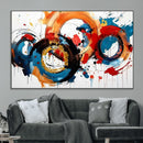 Abstract Wall Art, Rings Wall Art Canvas Print