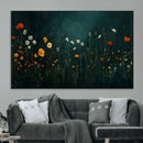 Framed Wildflower Field Wall Art, Framed Vintage Botanical