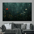 Wildflower Field Framed Wall Art, Vintage Botanical