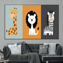 Boho Jungle Animal Nursery Wall Art Prints – Safari Decor