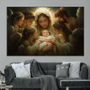 Mary Jesus Canvas Wall Art Print - Madonna and Child with