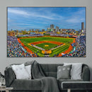 Wrigley Field Chicago Cubs Panoramic Canvas Print –