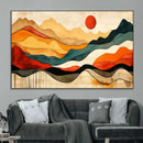 Mid Century Wall Art Print  - Abstract Woodland Print -