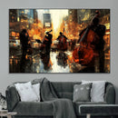 Jazz Wall Art Canvas Print – Colorful Musical Instrument