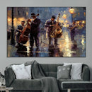 Afro Abstract Jazz Music Wall Art Canvas Print – Colorful
