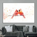 Cardinal Bird Canvas Wall Art - Male and Female Cardinal by MyGreatCanvas | Canvas Wall Art Prints | Photo Prints & Wall Decor