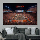 Texas Stadium Night Game Wall Art Canvas Print – Vibrant