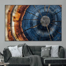 Framed Abstract Tree Ring Wall Art Print Natural Rustic Wood by MyGreatCanvas | Canvas Wall Art Prints | Photo Prints & Wall Decor