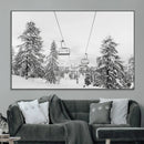 Ski Lift Wall Art – Framed Snowy Mountain Canvas Artwork by MyGreatCanvas | Canvas Wall Art Prints | Photo Prints & Wall Decor