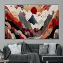 Abstract Mountain Wall Art Canvas Print – Vibrant Stylized by MyGreatCanvas | Canvas Wall Art Prints | Photo Prints & Wall Decor