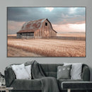 Rustic Barn Wall Art Canvas Print – Framed Wheat Field Scene by MyGreatCanvas | Canvas Wall Art Prints | Photo Prints & Wall Decor