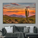 Saguaro Cactus Wall Art Canvas Print – Framed Arizona Sunset by MyGreatCanvas | Canvas Wall Art Prints | Photo Prints & Wall Decor