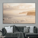 Misty Coastal Wall Art Canvas Print – Framed Golden Sunset by MyGreatCanvas | Canvas Wall Art Prints | Photo Prints & Wall Decor