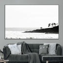 Surfer Cliffs Wall Art Canvas Print – Framed Black White by MyGreatCanvas | Canvas Wall Art Prints | Photo Prints & Wall Decor