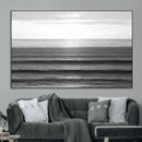 Monochrome Ocean Wall Art Canvas Print – Framed Moody Ocean by MyGreatCanvas | Canvas Wall Art Prints | Photo Prints & Wall Decor
